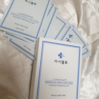 닥터마시멜로 닥터마스멜로 마블러스 아쿠아 클리닉 마스크 — 5점을 준 리뷰어가 2021년 7월 올린 사용 사진