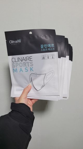 끌린에르 스포츠 귀편한 새부리형 마스크 — 5점을 준 리뷰어가 2022년 2월 올린 사용 사진