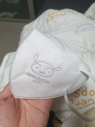 [숨그림] 2D 새부리형, 짱구, 무직타이거, 빨강머리앤 우리아이 그리고 내가 쓰는 믿을수있는 케릭터 마스크 — 5점을 준 리뷰어가 2021년 9월 올린 사용 사진