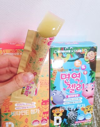 다나음 셀렌에 빠진 아연면역젤리 열대과일맛+사과맛 — 5점을 준 리뷰어가 2021년 3월 올린 사용 사진