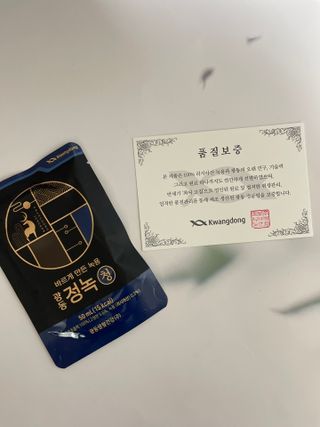 광동생활건강 [광동] 바르게 만든 녹용, 광동정녹청 30포. — 5점을 준 리뷰어가 2023년 2월 올린 사용 사진
