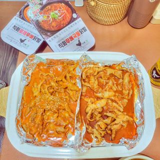 [닭집아들 신제품] 직화무뼈국물닭발 & 직화로제무뼈닭발 — 5점을 준 리뷰어가 2023년 5월 올린 사용 사진