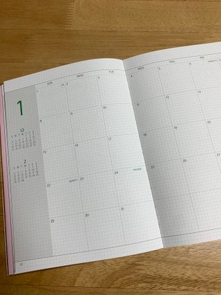 리훈 2023년 아이라이크 모눈 다이어리 미니달력 세트 — 5점을 준 리뷰어가 2022년 11월 올린 사용 사진