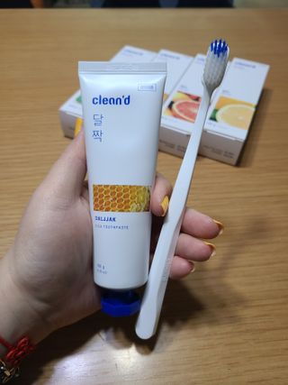 주식회사 클린디 [클린디] 기능성 치약 올인원 세트_살짝/달짝/활짝/반짝 — 5점을 준 리뷰어가 2022년 3월 올린 사용 사진