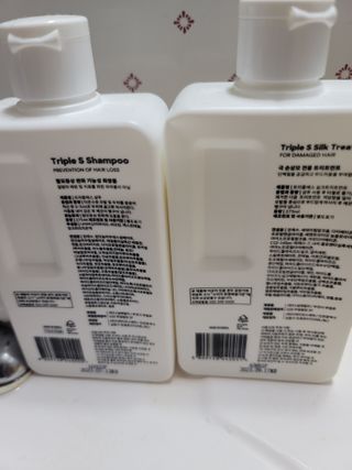 트리플에스 탈모 샴푸 275ml + 실크 트리트먼트 275ml — 5점을 준 리뷰어가 2021년 3월 올린 사용 사진