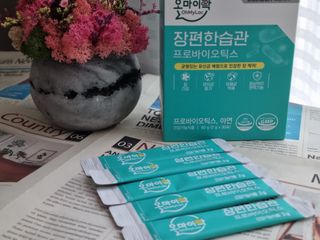 [유산균] 오마이락 장편한습관 프로바이오틱스 30P — 5점을 준 리뷰어가 2022년 11월 올린 사용 사진