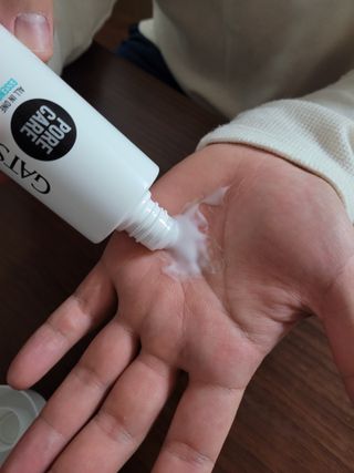[갸스비] 명불허전, 남성을 위한 브랜드 갸스비의 올인원, 폼클렌징, 헤어오일 3종 — 5점을 준 리뷰어가 2021년 4월 올린 사용 사진