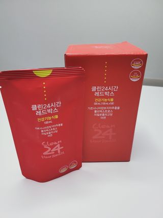 클린24시간 레드박스 1BOX(5포) + 전용보틀(500ml) — 5점을 준 리뷰어가 2024년 1월 올린 사용 사진