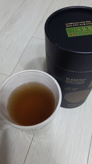 프리마인 자체 기업부설 연구소에서 찾아낸 건강한 수면의 비밀.  슬립토 플러스 30포 — 5점을 준 리뷰어가 2021년 9월 올린 사용 사진