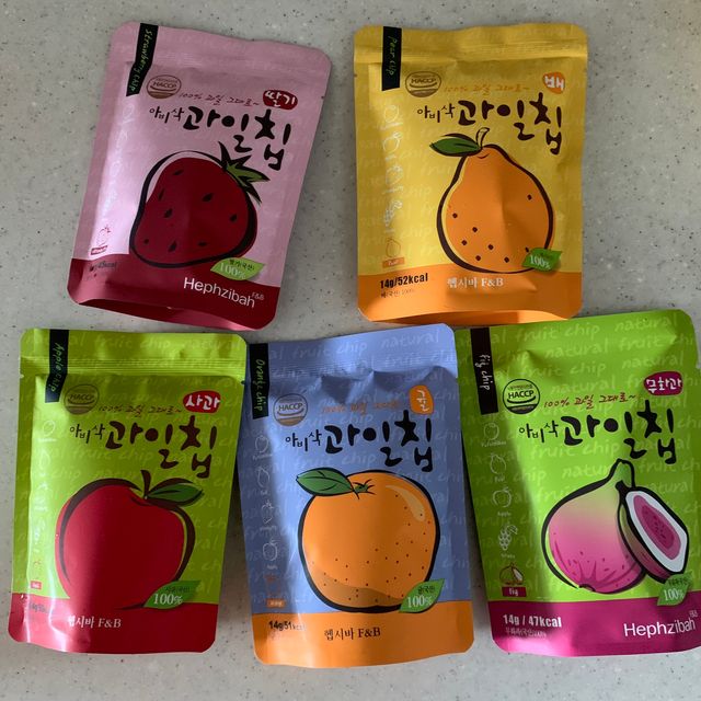 아비삭과일칩 5종 /딸기,사과,배,귤,무화과 5종 리뷰 사진