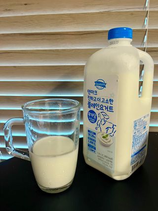 *구매평_[덴마크] 진하고 더 고소한 무가당 플레인 요거트 1.8L — 5점을 준 리뷰어가 2025년 9월 올린 사용 사진