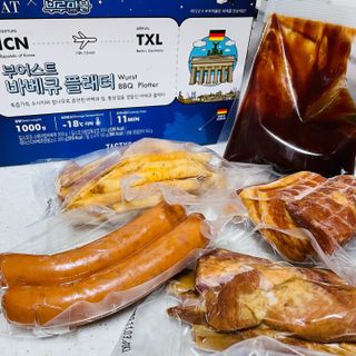 [테이스티나인] [레디잇x부루마불] 부어스트 바베큐 플래터 1000g — 5점을 준 리뷰어가 2022년 4월 올린 사용 사진
