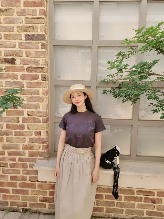High Neck T-Shirt Navy, Gray 리뷰 사진
