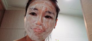 [크리스앤릴리] 애플 그래뉼 클렌징폼 — 5점을 준 리뷰어가 2022년 9월 올린 사용 사진