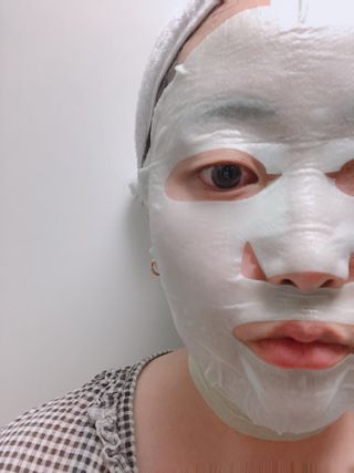 애디팬더 바이오시트앰플 기능성 마스크팩 — 5점을 준 리뷰어가 2021년 5월 올린 사용 사진