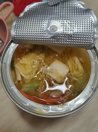 셰프애찬 단호박 백김치 1kg — 5점을 준 리뷰어가 2022년 10월 올린 사용 사진