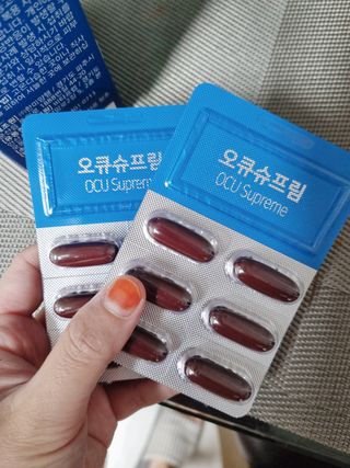 뉴트리션팩토리 비타프렙 오큐슈프림 루테인 오메가3 1050mg — 5점을 준 리뷰어가 2021년 10월 올린 사용 사진