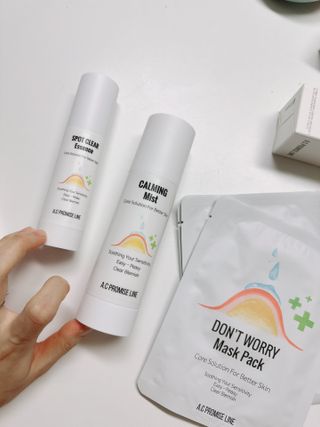 A.C PROMISE LINE 임상시험회사에서 제대로 만든, 민감성피부를 위한 트러블 기초라인 — 5점을 준 리뷰어가 2023년 7월 올린 사용 사진