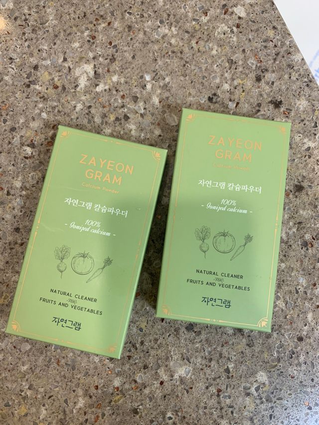 자연그램 칼슘파우더 과일세정제 스틱형 5포X2세트 리뷰 사진