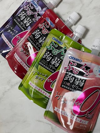 ORIHIRO 오리히로 곤약젤리 제로칼로리 130g 4종 4팩(맛별로 1팩씩) — 4.5점을 준 리뷰어가 2023년 3월 올린 사용 사진