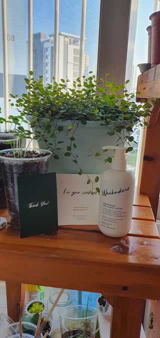 [위켄더스] 끈적임 없이 수분감을 채워주는 핸드& 바디로션 1종 랜덤발송 — 5점을 준 리뷰어가 2022년 5월 올린 사용 사진
