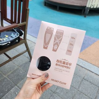 하트플로우 종아리 압박 밴드 스타킹 — 5점을 준 리뷰어가 2022년 9월 올린 사용 사진