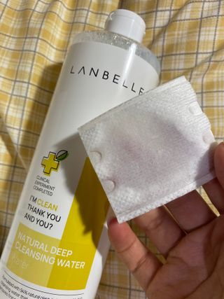 랑벨 내츄럴 딥 클렌징 워터 500ml — 5점을 준 리뷰어가 2022년 6월 올린 사용 사진