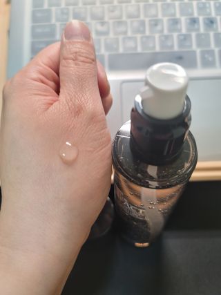 The Fact 더팩트 에이치에프엔 쿨링 안티헤어로스 토닉 젤 150ml — 5점을 준 리뷰어가 2022년 5월 올린 사용 사진