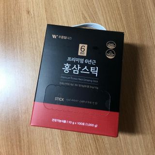 [푸름웰니스] 프리미엄 6년근 홍삼스틱 3mg x 100포 — 4.5점을 준 리뷰어가 2022년 4월 올린 사용 사진