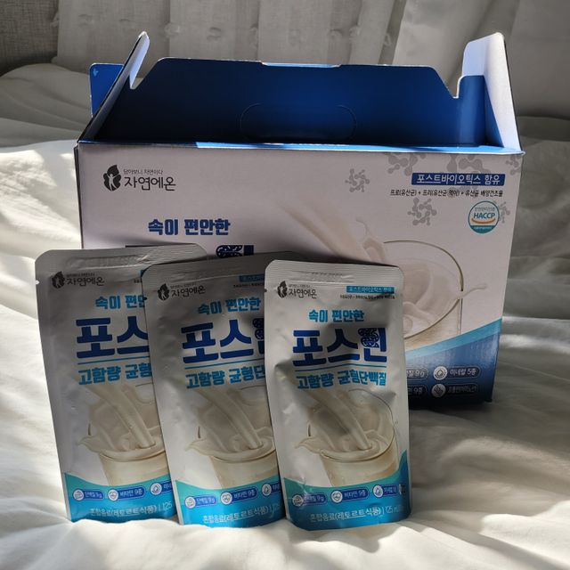 자연에온 마시는 프로틴 고함량 균형단백질 음료 포스틴 125ml 10개입 1BOX 리뷰 사진