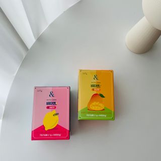 비타앤C 레몬맛, 망고맛 — 3.5점을 준 리뷰어가 2021년 6월 올린 사용 사진