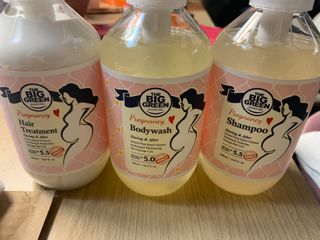 빅그린 임산부 전용라인 3종세트 - 샴푸500ml,트리트먼트500ml,바디워시500ml — 5점을 준 리뷰어가 2022년 8월 올린 사용 사진