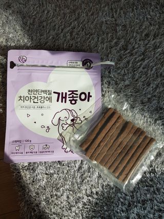 My Pet Care 천연단백질 치아건강에 개좋아 — 5점을 준 리뷰어가 2021년 1월 올린 사용 사진