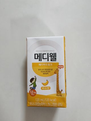 메디웰 페디아드링크 미니 바나나맛 — 5점을 준 리뷰어가 2022년 8월 올린 사용 사진