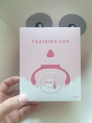 유비맘 트라이탄 코니빨대컵_컬러 랜덤 발송 — 5점을 준 리뷰어가 2021년 2월 올린 사용 사진