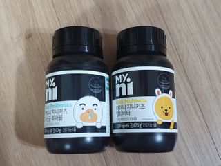 일동제약 마이니 마이니 지니키즈 유산균 츄어블, 멀티비타 set — 5점을 준 리뷰어가 2021년 3월 올린 사용 사진