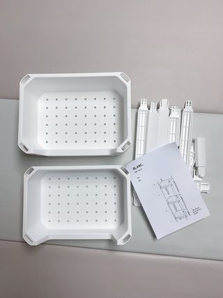 창신리빙 [블랑 다용도 선반 2단, 3단, 4단] 똑똑한 정리 수납 — 5점을 준 리뷰어가 2021년 2월 올린 사용 사진