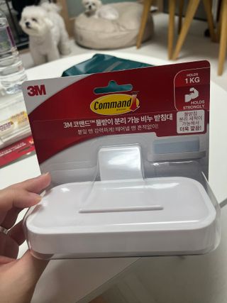 3M 클립이 유연한 칫솔걸이 + 물받이 분리 가능 비누 받침대 — 5점을 준 리뷰어가 2024년 5월 올린 사용 사진