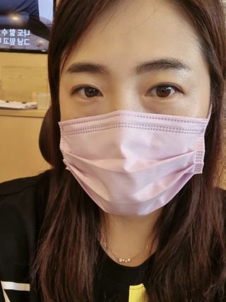 에어에이드 컬러 덴탈 마스크 — 5점을 준 리뷰어가 2021년 8월 올린 사용 사진