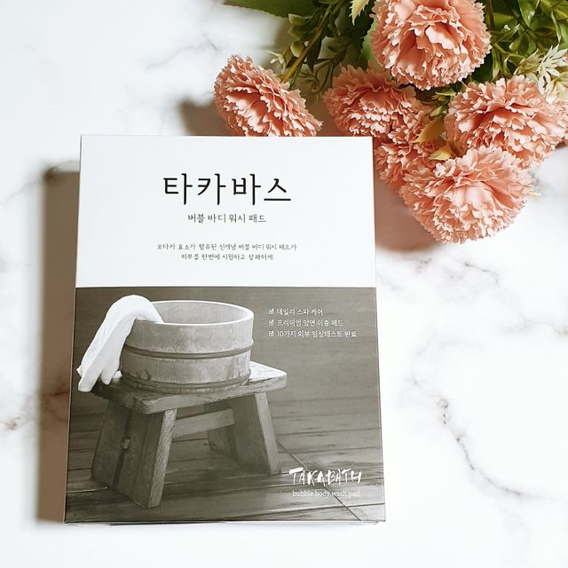 타카바스 버블 바디 워시 패드 4매입 리뷰 사진