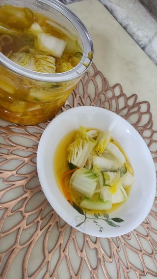 셰프애찬 단호박 백김치 1kg — 5점을 준 리뷰어가 2022년 10월 올린 사용 사진