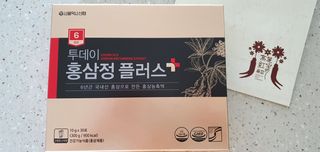 서울약사신협_투데이홍삼정플러스스틱_10g x 30포 — 5점을 준 리뷰어가 2021년 2월 올린 사용 사진
