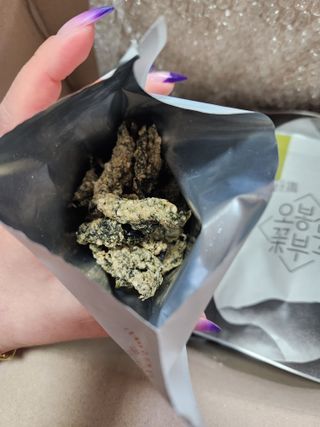 오봉산꽃부각 [만나식품] 오봉산 꽃부각 3가지 맛(오리지널, 새우맛, 매운고추맛) — 4.5점을 준 리뷰어가 2023년 1월 올린 사용 사진