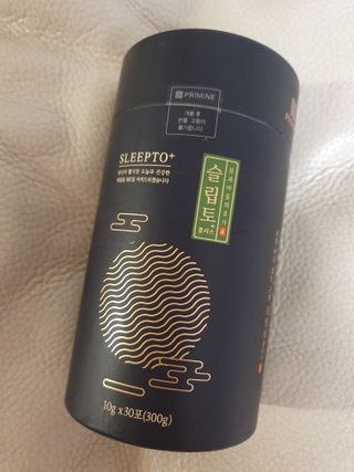 프리마인 자체 기업부설 연구소에서 찾아낸 건강한 수면의 비밀.  슬립토 플러스 30포 — 3점을 준 리뷰어가 2022년 4월 올린 사용 사진