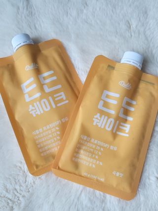 [덜다] 든든 식물성 단백질 쉐이크 40g X 7입 (곡물/딸기) — 5점을 준 리뷰어가 2023년 8월 올린 사용 사진