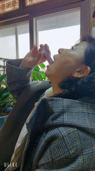 방방곳곳 청수체 콜라겐 — 4점을 준 리뷰어가 2022년 3월 올린 사용 사진