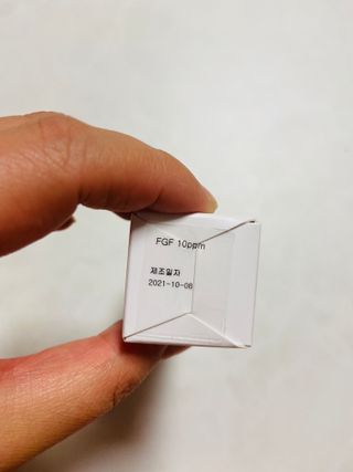 랑팡 EGF+FGF 10ppm 리포좀 앰플 원액 10ml — 5점을 준 리뷰어가 2021년 10월 올린 사용 사진