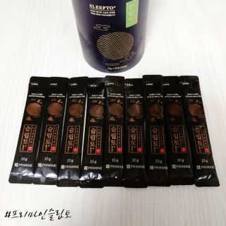 프리마인 자체 기업부설 연구소에서 찾아낸 건강한 수면의 비밀.  슬립토 플러스 30포 — 5점을 준 리뷰어가 2021년 10월 올린 사용 사진