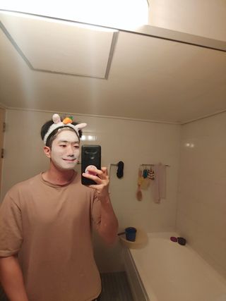 헤어플러스 콴디 플러피 클라우드 버블 팩 클렌저 — 5점을 준 리뷰어가 2021년 3월 올린 사용 사진