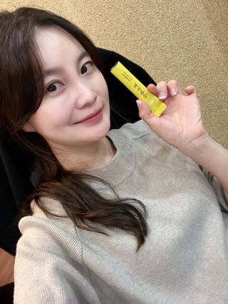 목 넘김이 편한 곡물발효효소 웰테므 효소라인 — 5점을 준 리뷰어가 2023년 11월 올린 사용 사진